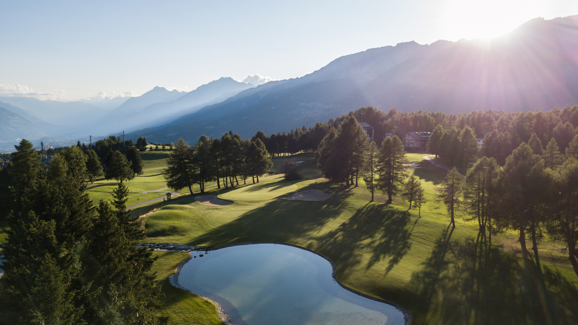 Golf course in Crans-Montana